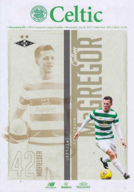 2017/18 CHAMPIONS LEAGUE - CELTIC v ROSENBORG